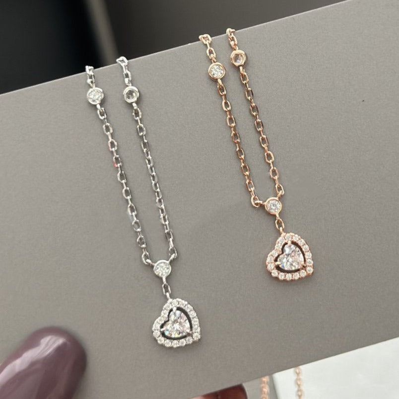 [⭐Luxery]JOY HEART DIAMOND NECKLACE