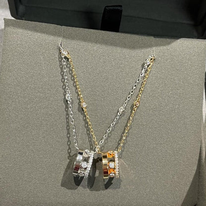 [⭐Luxery]CHAIN MOVE ROMANE PEDAND NECKLACE