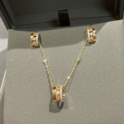 [⭐Luxery]CHAIN MOVE ROMANE PEDAND NECKLACE