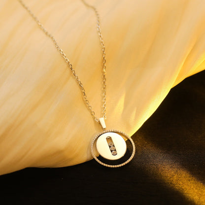 [⭐Luxery]Demo MOVE MM SILVER DIAMOND NECKLACE