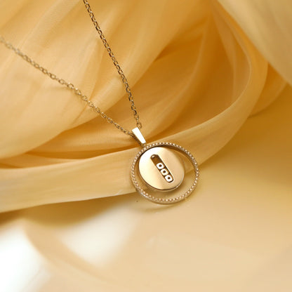 [⭐Luxery]Demo MOVE MM SILVER DIAMOND NECKLACE