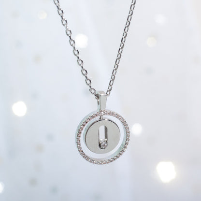 [⭐Luxery]Demo MOVE PM NECKLACE SILVER DIAMOND