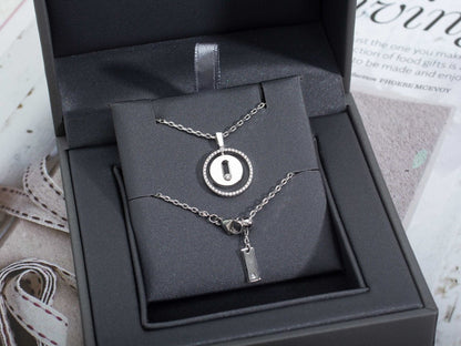 [⭐Luxery]Demo MOVE PM NECKLACE SILVER DIAMOND