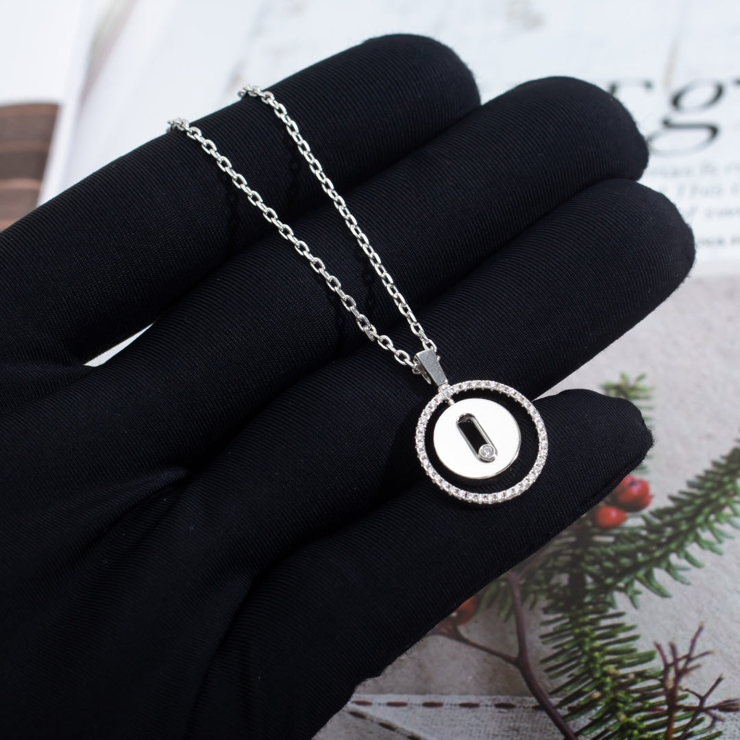 [⭐Luxery]Demo MOVE PM NECKLACE SILVER DIAMOND