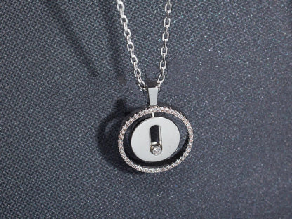 [⭐Luxery]Demo MOVE PM NECKLACE SILVER DIAMOND