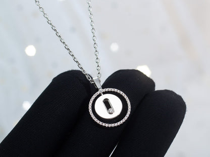 [⭐Luxery]Demo MOVE PM NECKLACE SILVER DIAMOND
