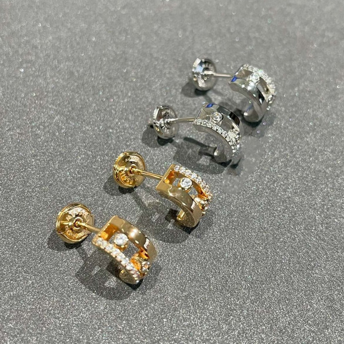 [⭐Luxery]MOVE ROMANE EARRINGS DIAMOND