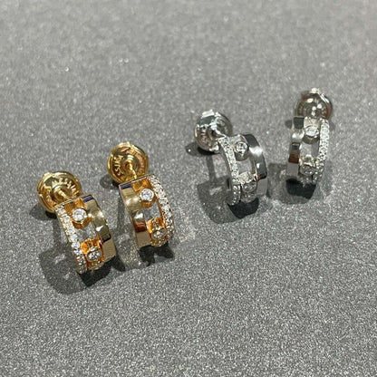 [⭐Luxery]MOVE ROMANE EARRINGS DIAMOND