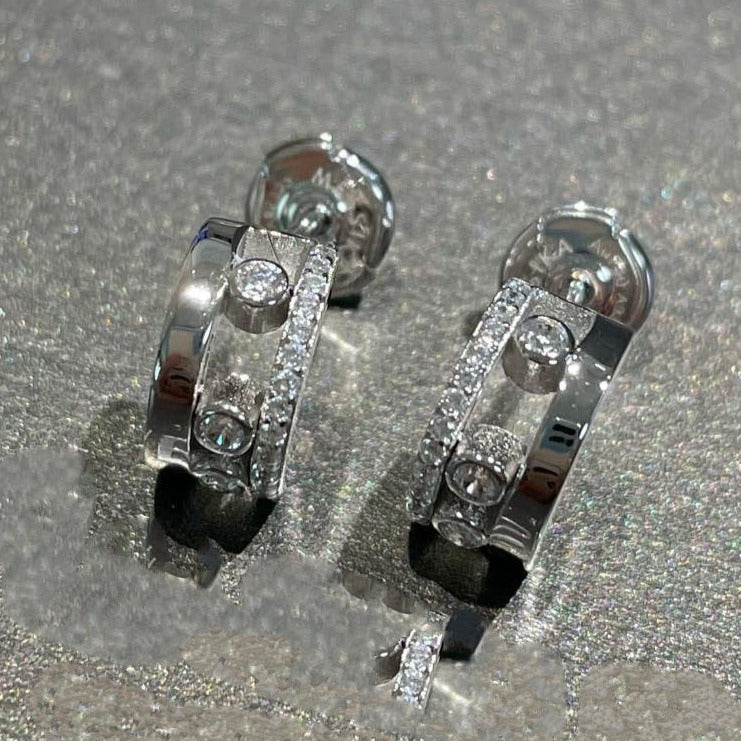 [⭐Luxery]MOVE ROMANE EARRINGS DIAMOND