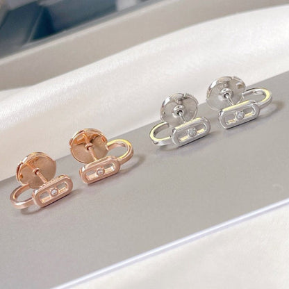 [⭐Luxery]CREOLES MOVE UNO MINI 1 DIAMOND EARRINGS