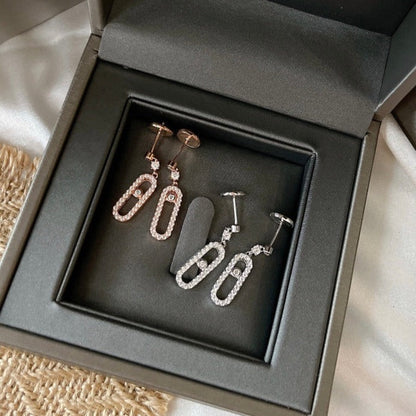 [⭐Luxery]DORMEUSES MOVE UNO DIAMOND EARRINGS