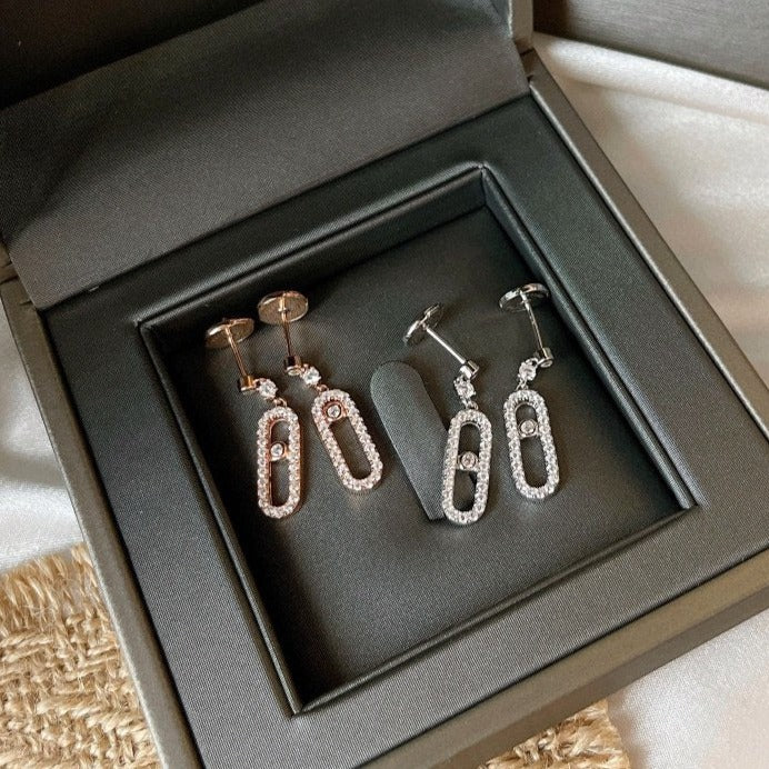 [⭐Luxery]DORMEUSES MOVE UNO DIAMOND EARRINGS