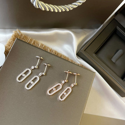 [⭐Luxery]DORMEUSES MOVE UNO DIAMOND EARRINGS