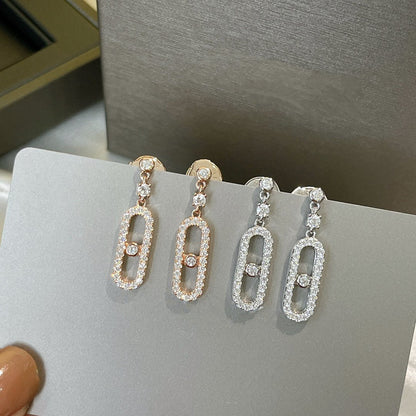 [⭐Luxery]DORMEUSES MOVE UNO DIAMOND EARRINGS