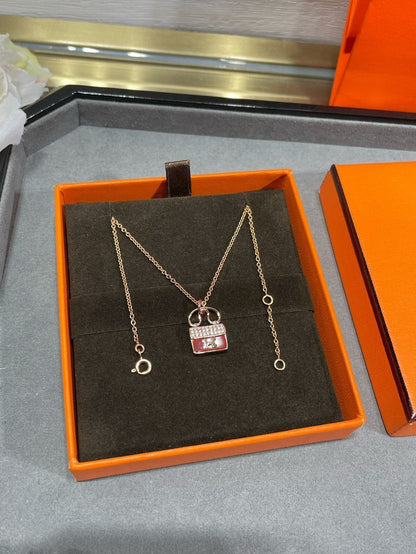 [⭐Luxery]H CIRCE MOISSANITE PENDANT NECKLACE GOLD