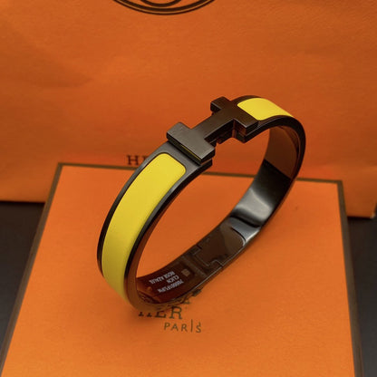 [⭐Luxery]CLIC HM SO BLACK YELLOW BRACELET