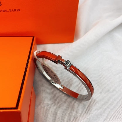 [⭐Luxery]CLASSIC HM CLIC RED 8MM ENAMEL BRACELET