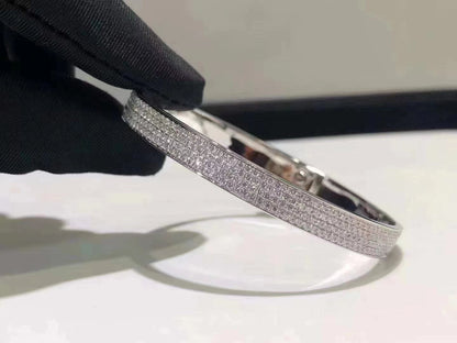[⭐Luxery]HM KELLY BRACELET IN SILVER AND FULL PAVE DIAMOND