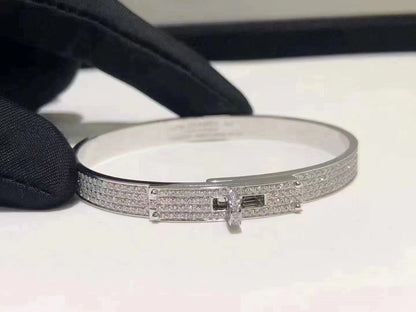 [⭐Luxery]HM KELLY BRACELET IN SILVER AND FULL PAVE DIAMOND