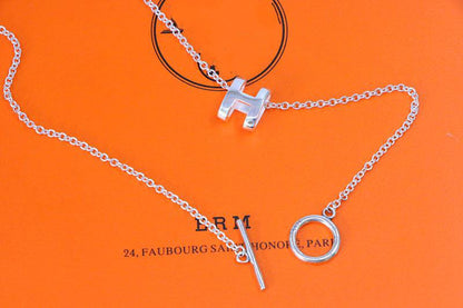 [⭐Luxery]HM NECKLACE H LETTER OVAL SERIES