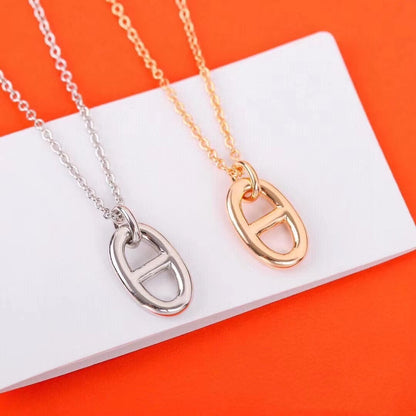 [⭐Luxery]HM PIG NOSE NECKLACE