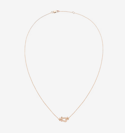 [⭐Luxery]FORCE 10 DIAMOND PINK GOLD NECKLACE MINI MODEL