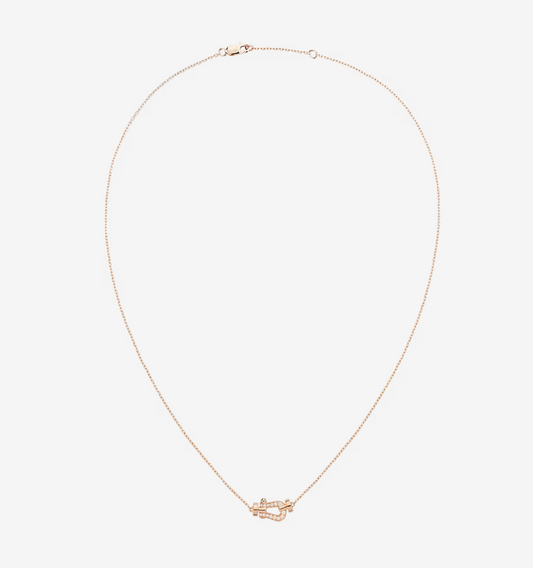 [⭐Luxery]FORCE 10 DIAMOND PINK GOLD NECKLACE MINI MODEL