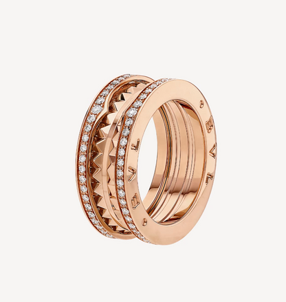 [⭐Luxery]ZERO 1 ROCK DIAMOND PINK GOLD