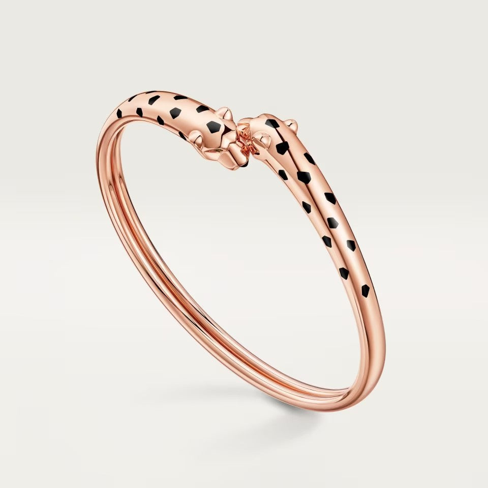 [⭐Luxery]PANTHERE DOUBLE HEADED OPEN BRACELET
