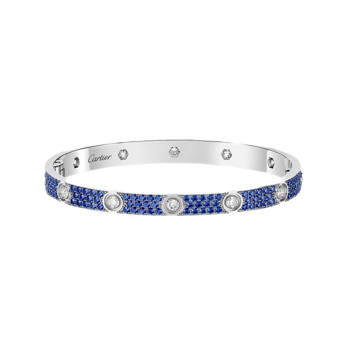 [⭐Luxery]2026 PAVE GEMSTONE LOVE BRACELET 6.1MM 10 DIAMONDS