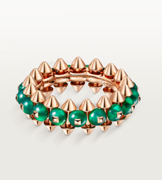 [⭐Luxery]CLASH ELEGANT ROSE GOLD RING FEATURING NATURAL AGATE