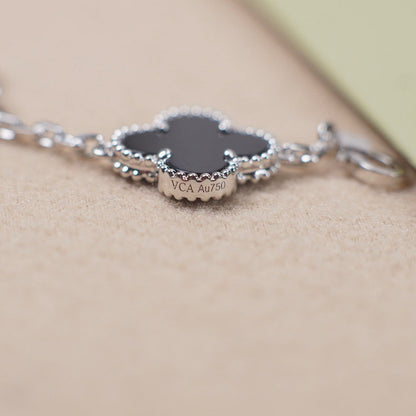 [⭐Luxery] CLOVER 5 MOTIF ONYXS BRACELET COLLECTION
