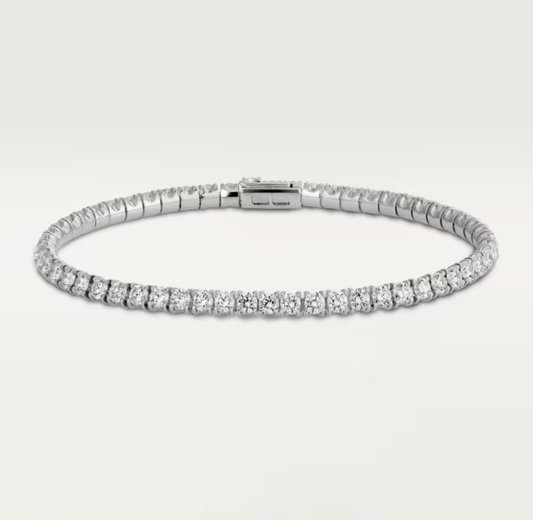 [⭐Luxery]  CLASSIC BASEBALL BRACELAT, 52 DIAMOND