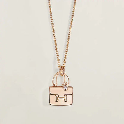 [⭐Luxery]AMULETTE PEDANT ROSE GOLD NECKLACE