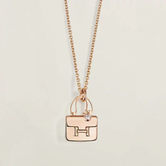 [⭐Luxery]AMULETTE PEDANT ROSE GOLD NECKLACE