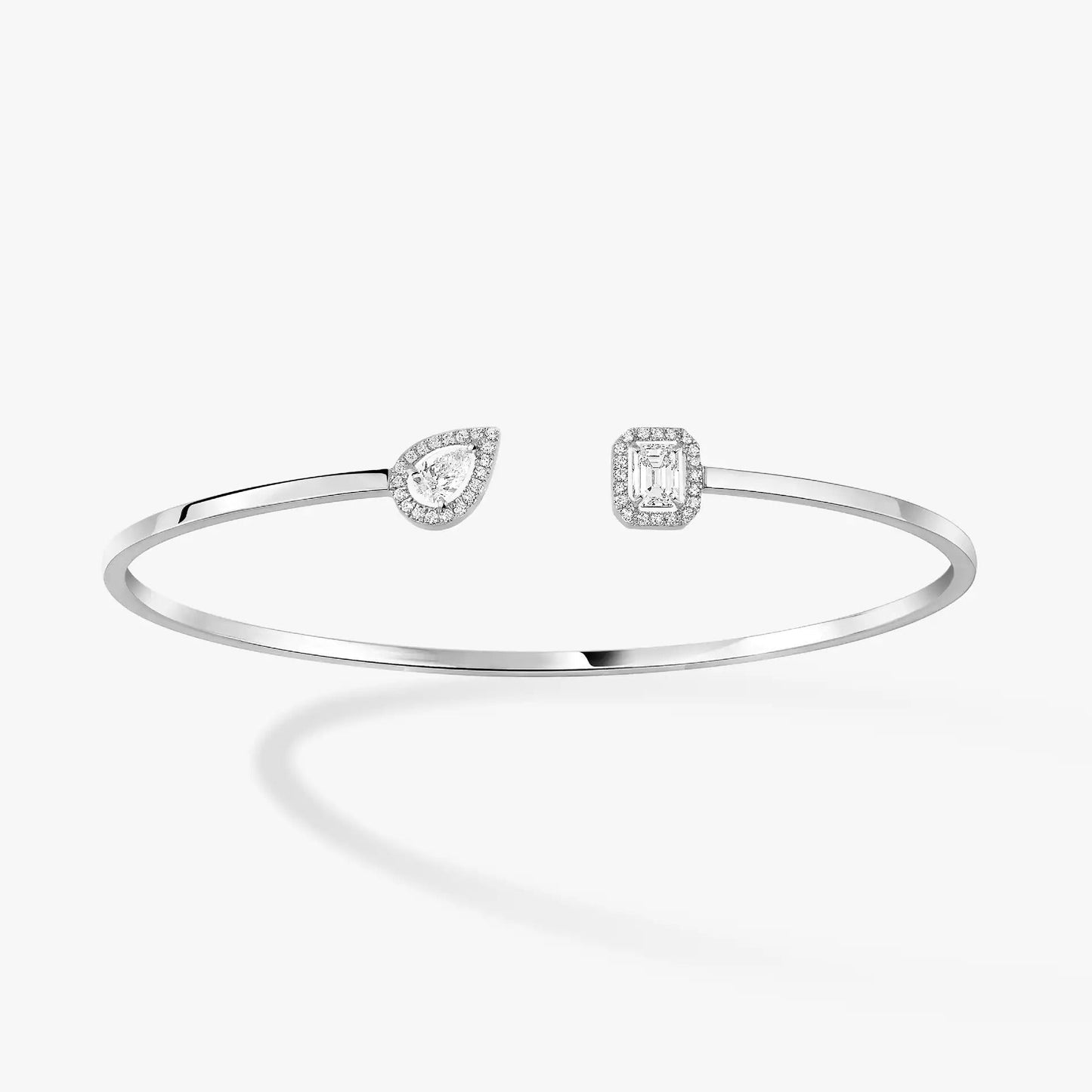 [⭐Luxery]JONC FLEX MY TWIN TOI & MOI SILVER DIAMOND BRACELET