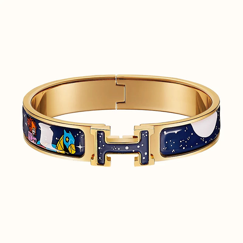 [⭐Luxery]H STAR AND MOON BRACELET 12MM