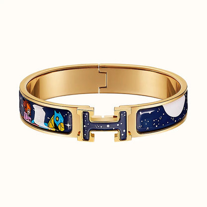 [⭐Luxery]H STAR AND MOON BRACELET 12MM