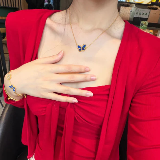 [⭐Luxery]  2026 NEW LUCKY BUTTERFLY 1 MOTIFS NECKLACE