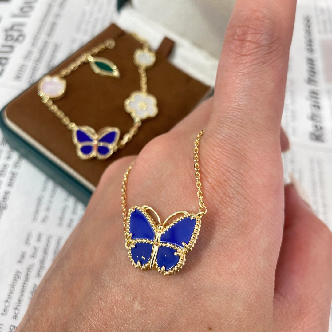 [⭐Luxery]  2026 NEW LUCKY BUTTERFLY 1 MOTIFS NECKLACE