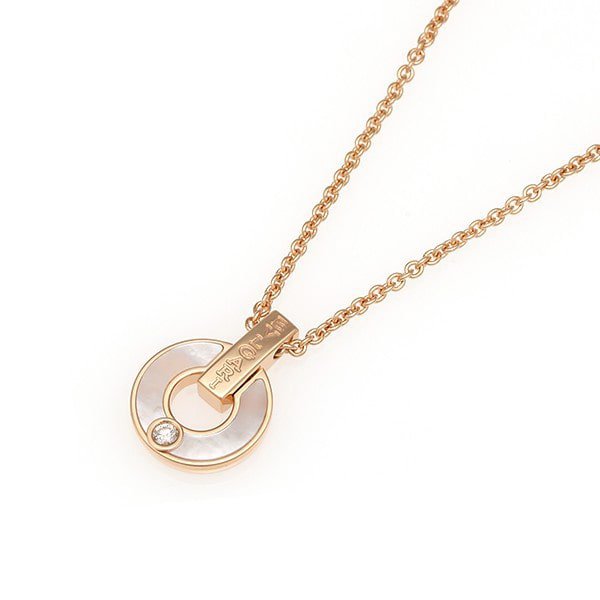 [⭐Luxery]GARI NECKLACE PINK GOLD MOP