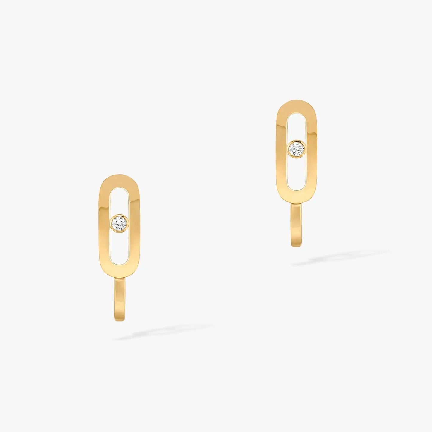 [⭐Luxery]CREOLES MOVE UNO MINI 1 DIAMOND EARRINGS