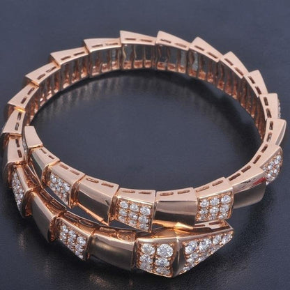 [⭐Luxery]SERPENTI BRACELET PINK GOLD DIAMOND