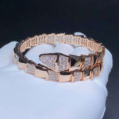 [⭐Luxery]SERPENTI BRACELET PINK GOLD DIAMOND
