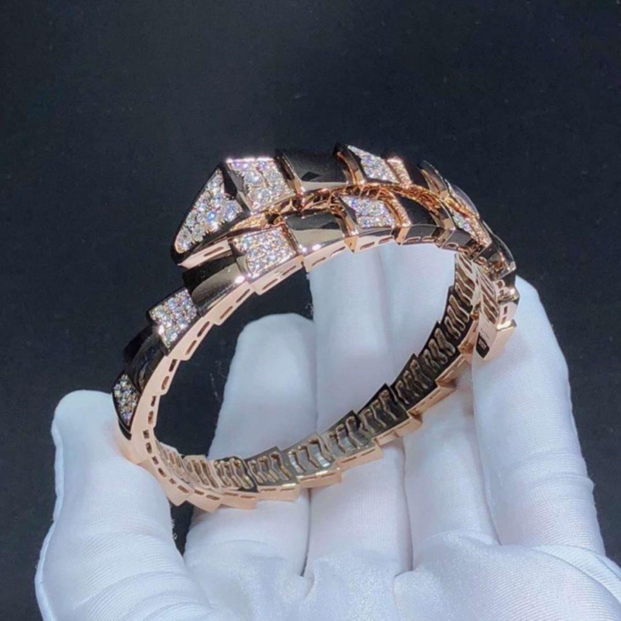[⭐Luxery]SERPENTI BRACELET PINK GOLD DIAMOND