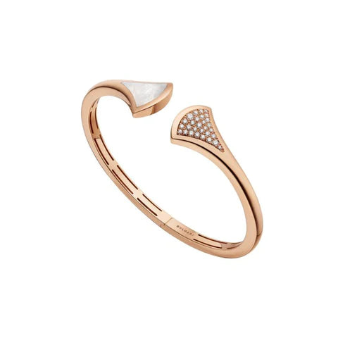 [⭐Luxery]DREAM BRACELET OPEN PINK GOLD MOP DIAMOND