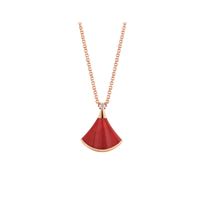[⭐Luxery]DREAM NECKLACE CARNELIAN 1 DIAMOND