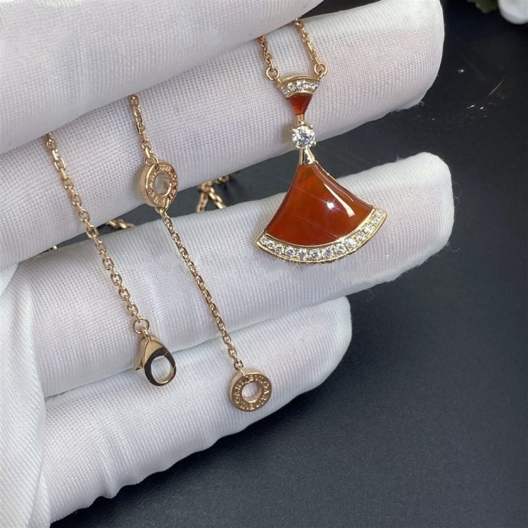 [⭐Luxery]DREAM NECKLACE CARNELIAN DIAMOND