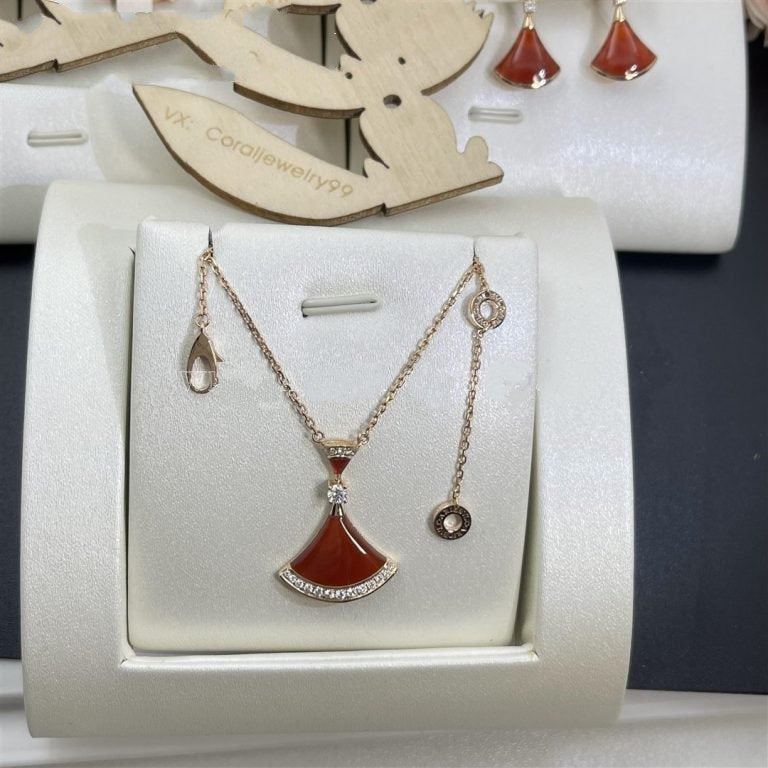 [⭐Luxery]DREAM NECKLACE CARNELIAN DIAMOND