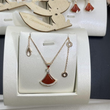[⭐Luxery]DREAM NECKLACE CARNELIAN DIAMOND